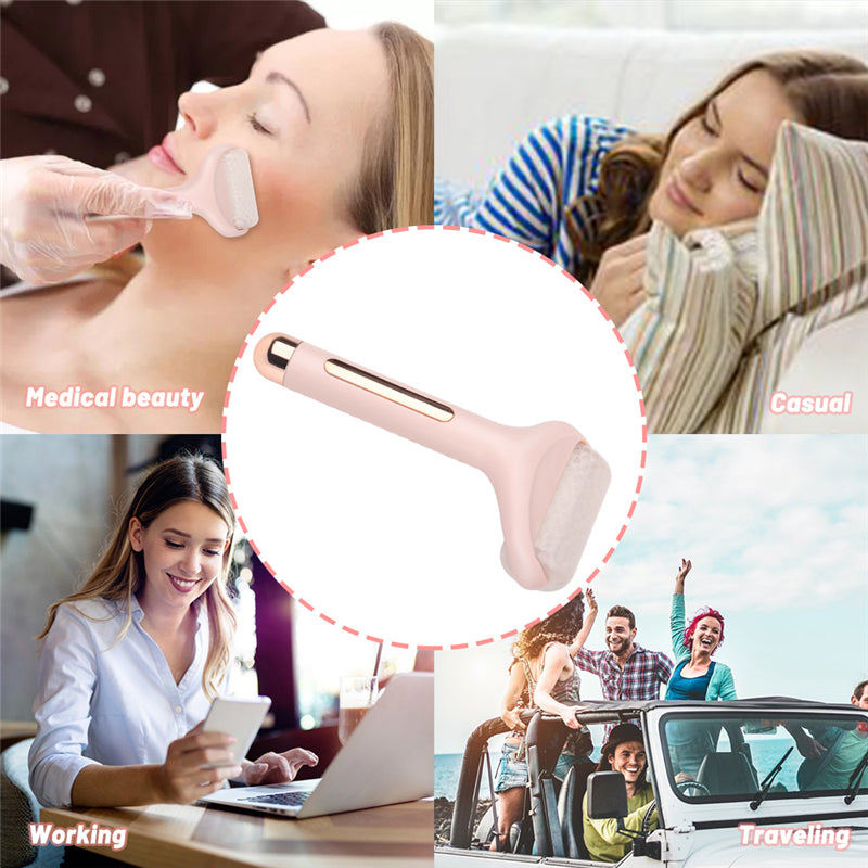 Ice Roller Facial Cooling Massager – Skin Tightening & Pore Minimizing Tool