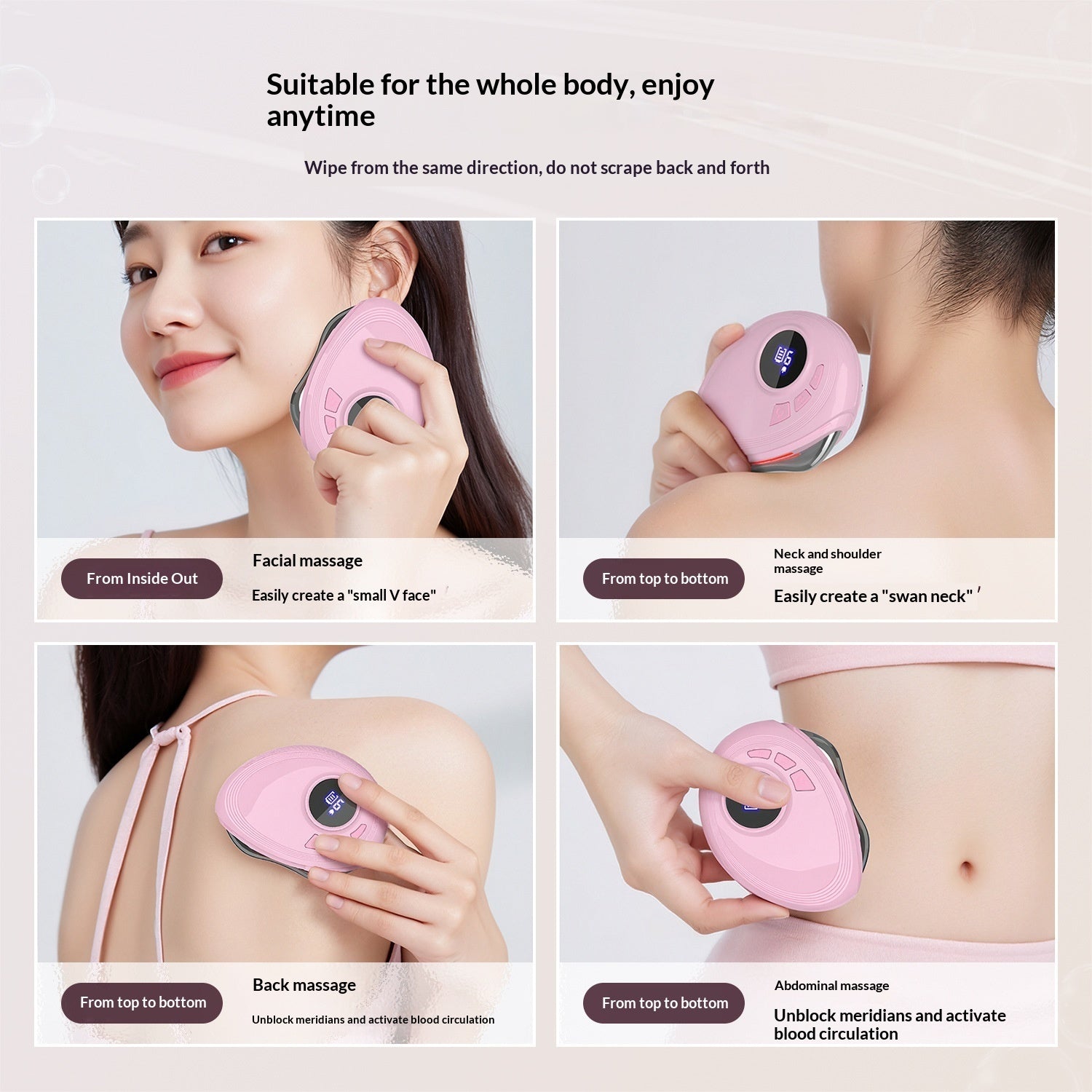 Red & Blue Light Electric Gua Sha Device