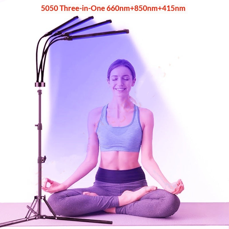 180-LED 3-in-1 Light Therapy Tripod with 4 Interchangeable Heads