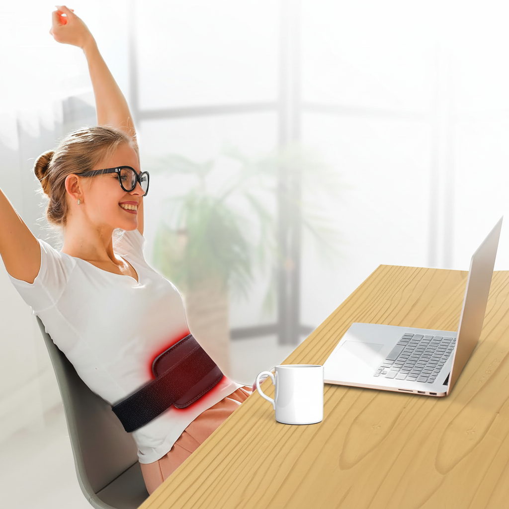 Red Light Therapy Belt Office Lifestyle